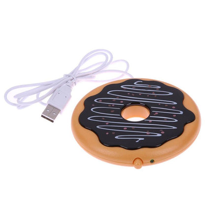 Donut Design USB Power Cable Desktop Mug Cup Warmer Tea Coffee Drinks Heating Mat Pad - Consumer Electronics by buy2fix | Online Shopping UK | buy2fix