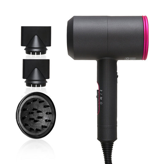 High-power Anionic Cold Hot Air Constant Temperature Hair Dryer, EU Plug (Red + Black) - Home & Garden by buy2fix | Online Shopping UK | buy2fix