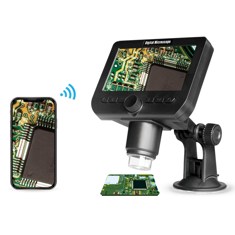 inskam317 1080P 4.3 inch LCD Screen WiFi HD Digital Microscope, Sucker Bracket - Digital Microscope by buy2fix | Online Shopping UK | buy2fix