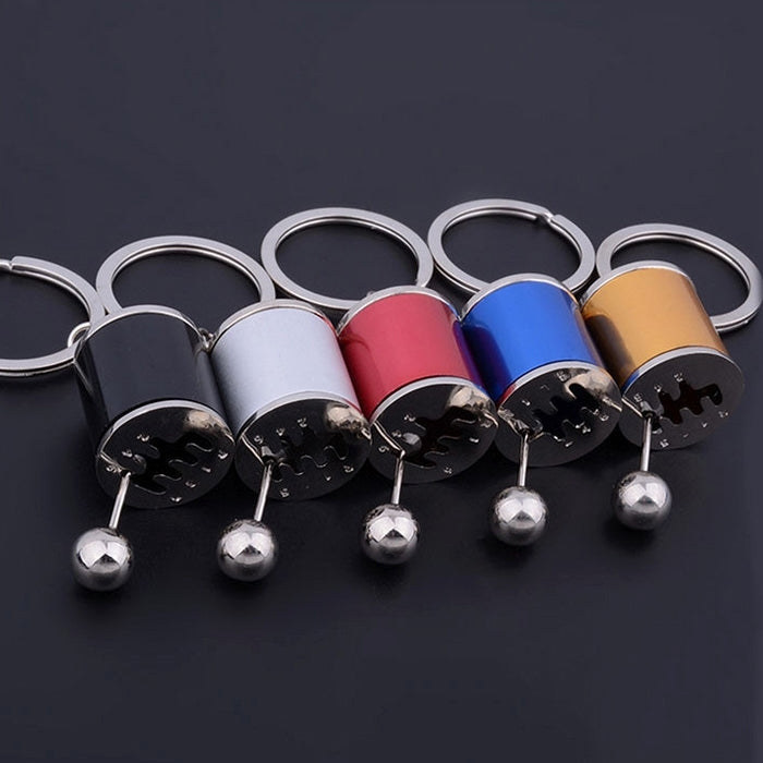 Six-speed Manual Shift Gear Keychain Key Ring Holder(Gold) - Key Rings by buy2fix | Online Shopping UK | buy2fix