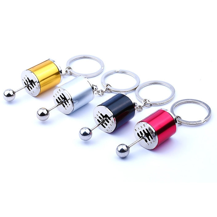 Six-speed Manual Shift Gear Keychain Key Ring Holder(Silver) - Key Rings by buy2fix | Online Shopping UK | buy2fix