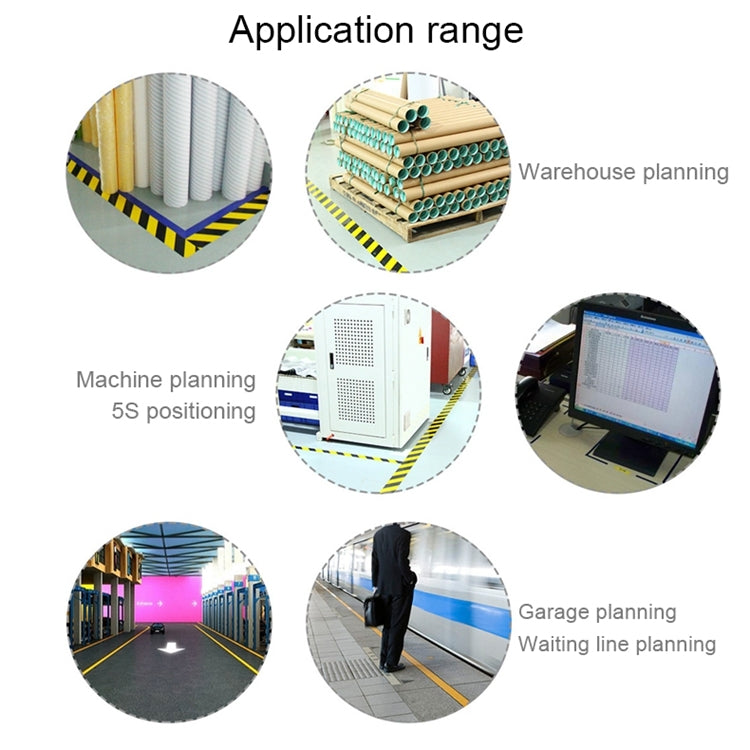 45mm PVC Warning Tape Self Adhesive Hazard Safety Sticker, Length: 33m(Yellow) - Tapes by buy2fix | Online Shopping UK | buy2fix