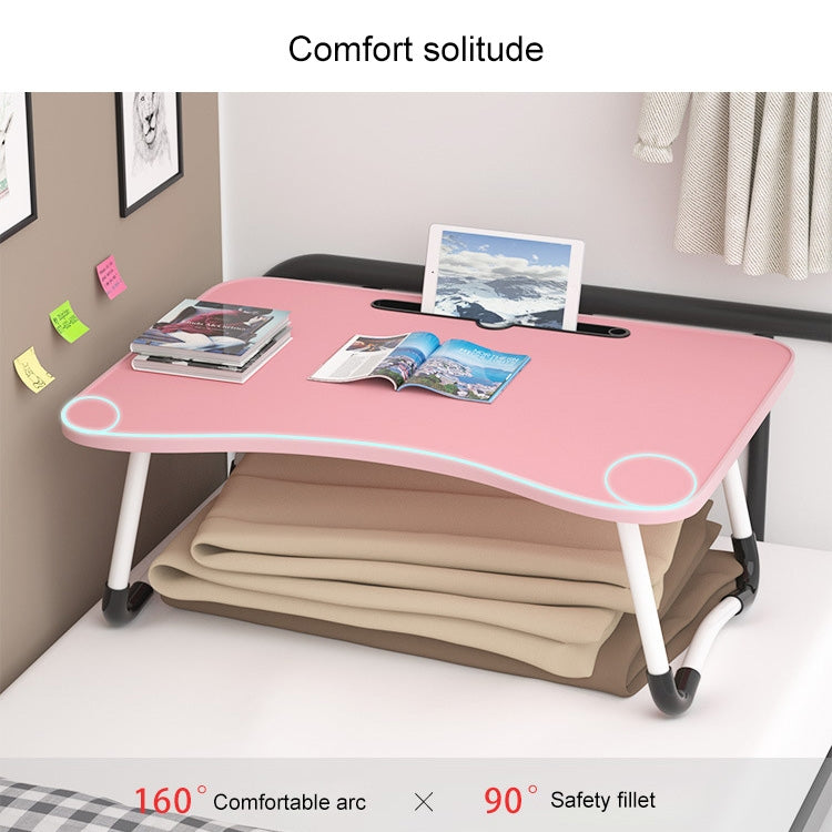 W-shaped Non-slip Legs Pattern Adjustable Folding Portable Laptop Desk with Card Slot (Castle) - Computer & Networking by buy2fix | Online Shopping UK | buy2fix