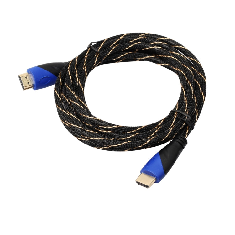 3m HDMI 1.4 Version 1080P Woven Net Line Blue Black Head HDMI Male to HDMI Male Audio Video Connector Adapter Cable -  by buy2fix | Online Shopping UK | buy2fix