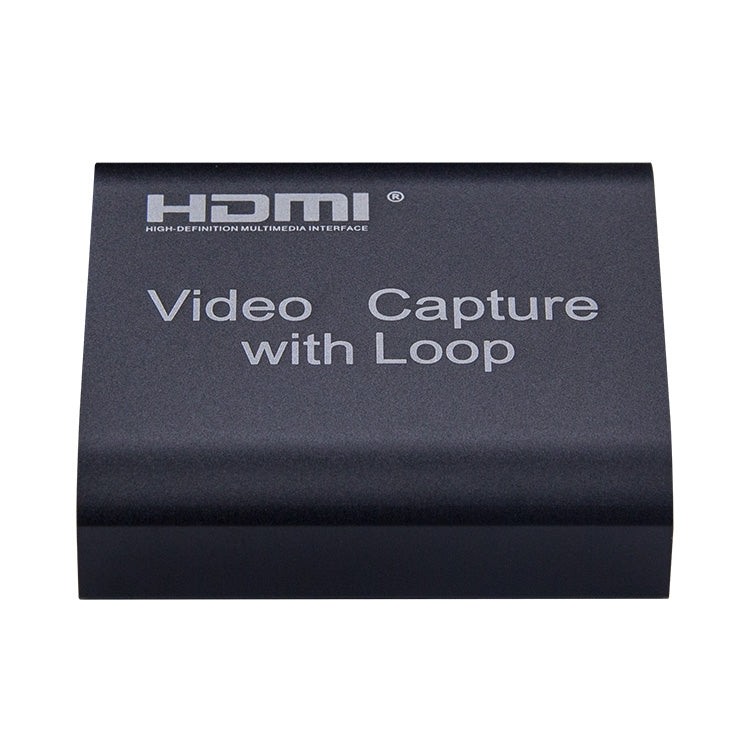 USB 2.0 to HDMI 4K HD Video Capture with Loop (Black) - Consumer Electronics by buy2fix | Online Shopping UK | buy2fix