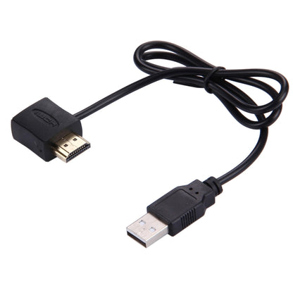 50cm HDMI Female + HDMI Male to USB 2.0 Male Connector Adapter Cable -  by buy2fix | Online Shopping UK | buy2fix