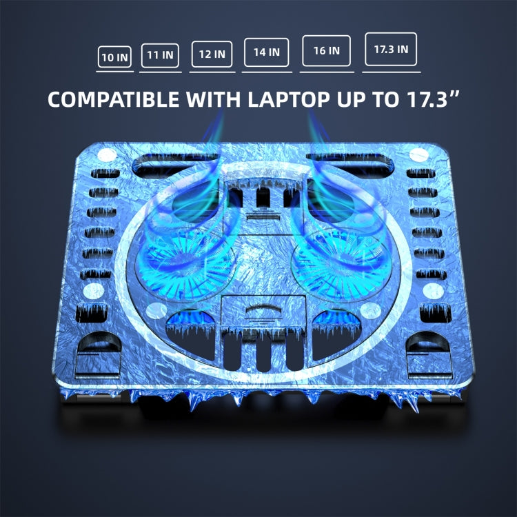 HAWEEL Gaming RGB Laptop Cooler Desk Stand - Computer & Networking by HAWEEL | Online Shopping UK | buy2fix