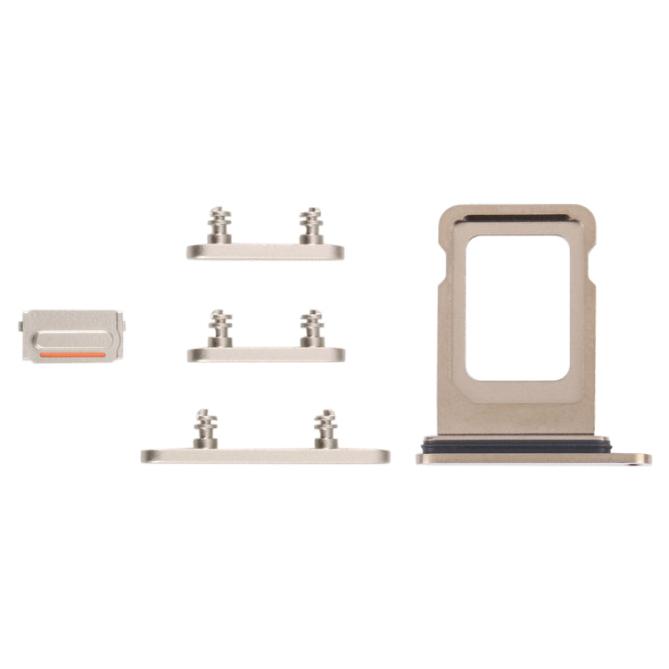SIM Card Tray + SIM Card Tray + Side Keys for iPhone 14 Pro (Gold) - Repair & Spare Parts by buy2fix | Online Shopping UK | buy2fix
