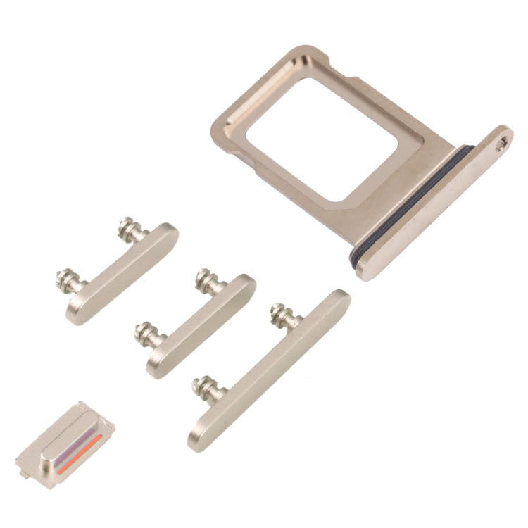 SIM Card Tray + SIM Card Tray + Side Keys for iPhone 14 Pro Max (Gold) - Repair & Spare Parts by buy2fix | Online Shopping UK | buy2fix