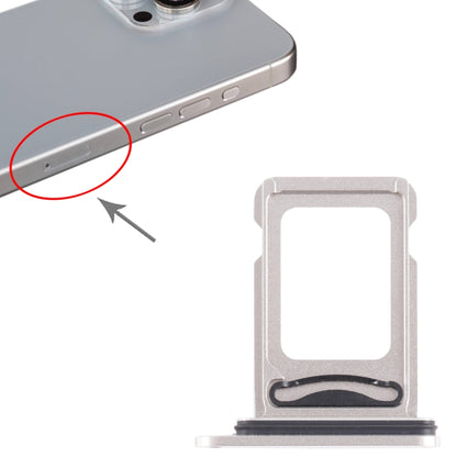 For iPhone 15 Pro SIM + SIM Card Tray (White) -  by buy2fix | Online Shopping UK | buy2fix