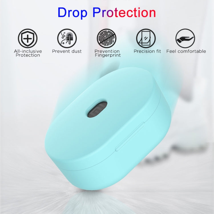 Silicone Charging Box Protective Case for Xiaomi Redmi AirDots / AirDots S / AirDots 2(Sky Blue) - Xiaomi Earphone Case by buy2fix | Online Shopping UK | buy2fix