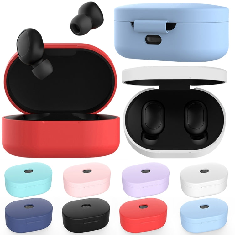 Silicone Charging Box Protective Case for Xiaomi Redmi AirDots / AirDots S / AirDots 2(Dark Blue) - Xiaomi Earphone Case by buy2fix | Online Shopping UK | buy2fix