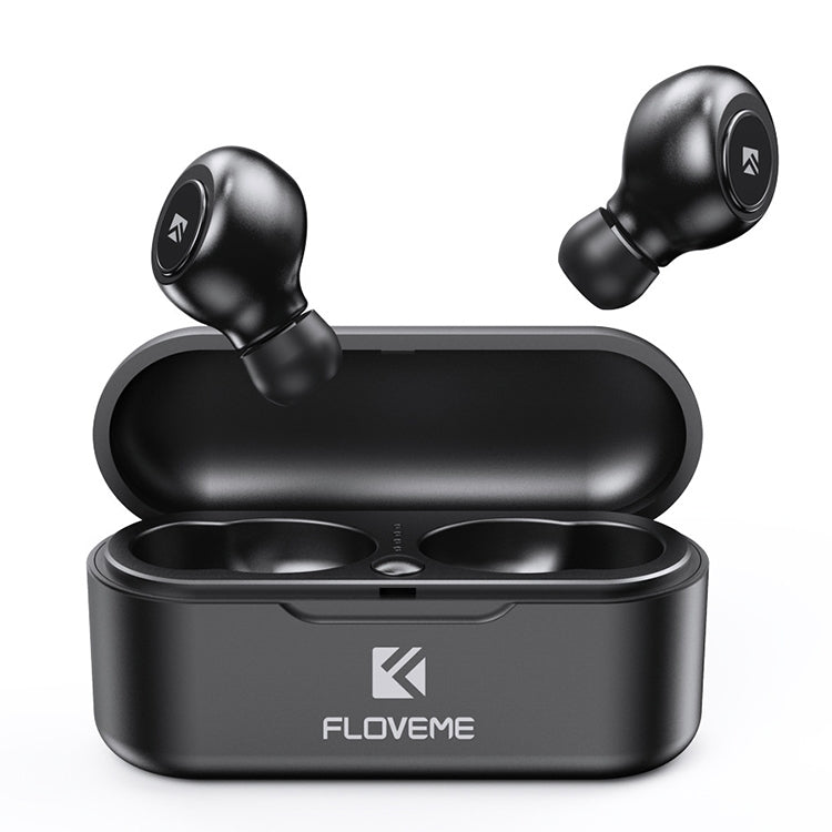 FLOVEME Universal Bluetooth 5.0 Earbuds Stereo Headset In-Ear Earphone with Charging Box - Bluetooth Earphone by FLOVEME | Online Shopping UK | buy2fix