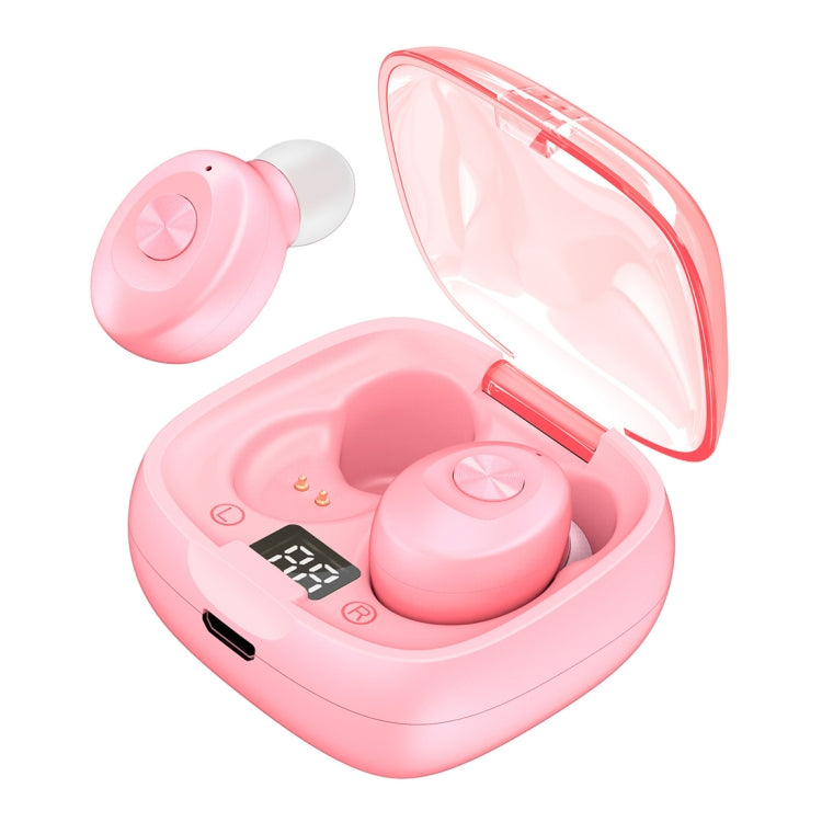 XG-8 TWS Digital Display Touch Bluetooth Earphone with Magnetic Charging Box(Pink) - TWS Earphone by buy2fix | Online Shopping UK | buy2fix