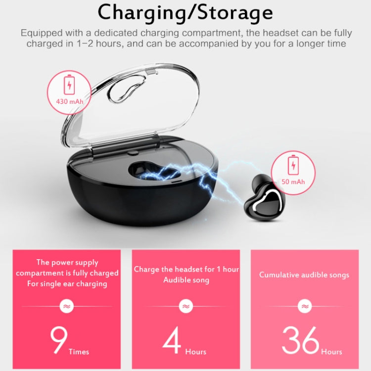 X7 Bluetooth 4.1 Mini Invisible Wireless Sports Bluetooth Earphone with Charging Box (Flesh Color) - Bluetooth Earphone by buy2fix | Online Shopping UK | buy2fix