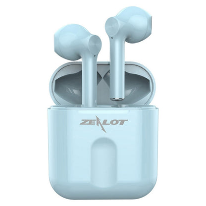 ZEALOT T2 Bluetooth 5.0 TWS Wireless Bluetooth Earphone with Charging Box, Support Touch & Call & Power Display(Blue) - TWS Earphone by ZEALOT | Online Shopping UK | buy2fix