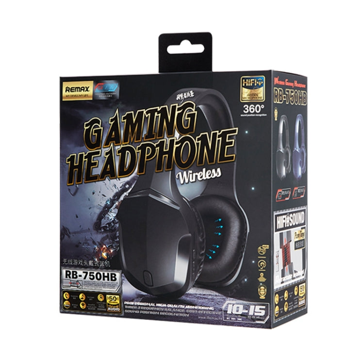 REMAX RB-750HB Wireless Gaming Bluetooth V5.0 Headphone(Black) - Headset & Headphone by REMAX | Online Shopping UK | buy2fix