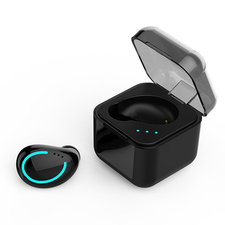 M-B8 Bluetooth 5.0 Mini Invisible In-ear Stereo Wireless Bluetooth Earphone with Charging Box (Black) - TWS Earphone by buy2fix | Online Shopping UK | buy2fix