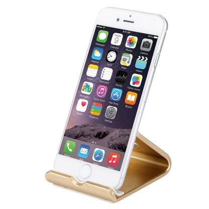 Exquisite Aluminium Alloy Desktop Holder Stand DOCK Cradle For iPhone, Galaxy, Huawei, Xiaomi, LG, HTC and 7 inch Tablet(Gold) - Desktop Holder by buy2fix | Online Shopping UK | buy2fix