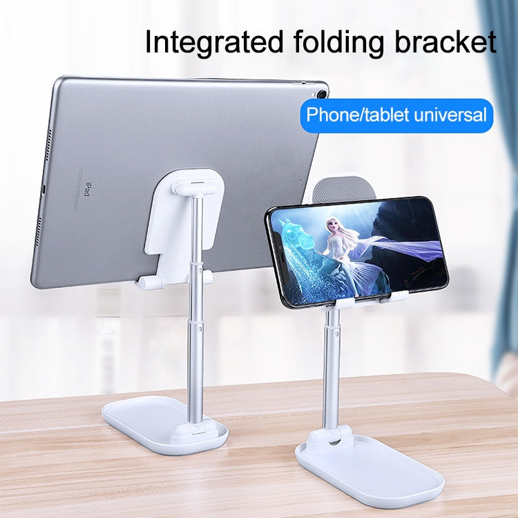 Z01 Universal Folding Retractable Desktop Holder Bracket for Mobile Phone Tablet (White) - Desktop Holder by buy2fix | Online Shopping UK | buy2fix