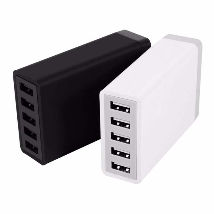 XBX09 40W 5V 8A 5 USB Ports Quick Charger Travel Charger, UK Plug(Black) - Multifunction Charger by buy2fix | Online Shopping UK | buy2fix