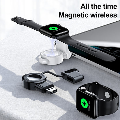 adj-983 Portable Magnetic Wireless Charger for Apple Watch (White) - Others by buy2fix | Online Shopping UK | buy2fix