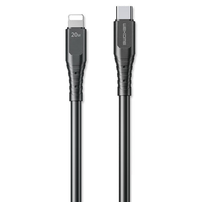 WK WDC-154 Type-C / USB-C to 8 Pin PD 20W Fast Charging Data Cable, Length: 1m(Black) - Normal Style Cable by WK | Online Shopping UK | buy2fix