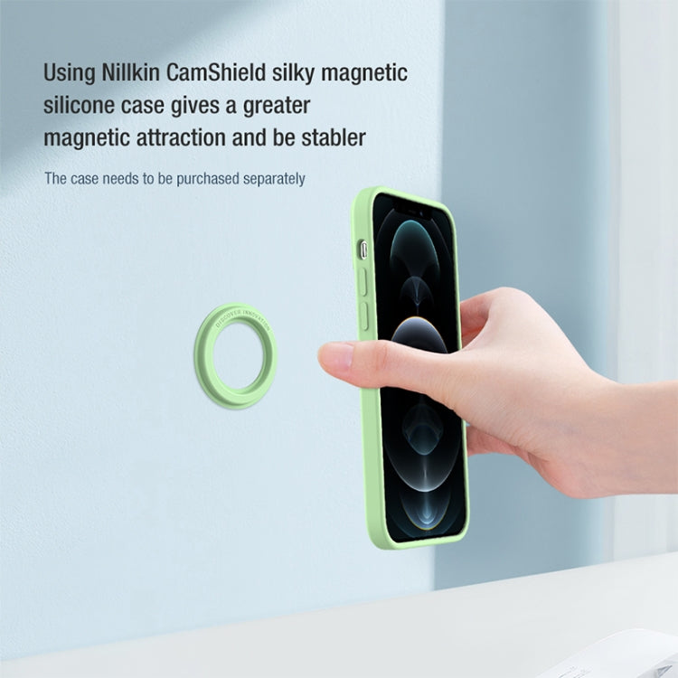NILLKIN Portable PU Leather Magnetic Ring Sticker (Green) - Hand-Sticking Bracket by NILLKIN | Online Shopping UK | buy2fix