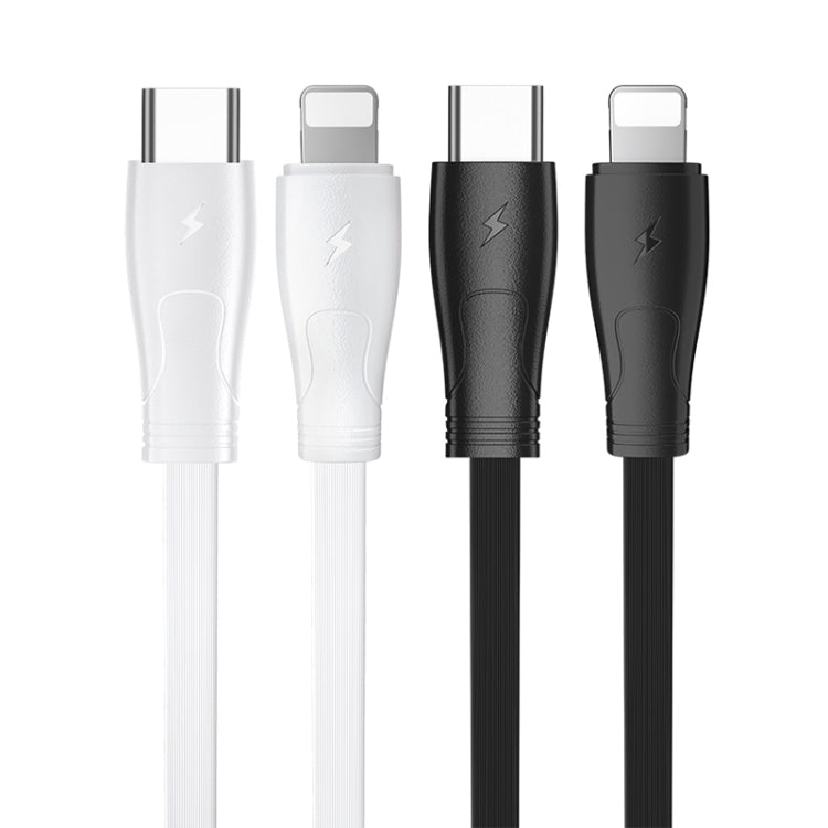 WK WDC-100 1m 2.0A Output Speed Pro Series PD 18W Fast Charging USB-C / Type-C to 8 Pin Data Sync Charging Cable (Black) - Normal Style Cable by WK | Online Shopping UK | buy2fix