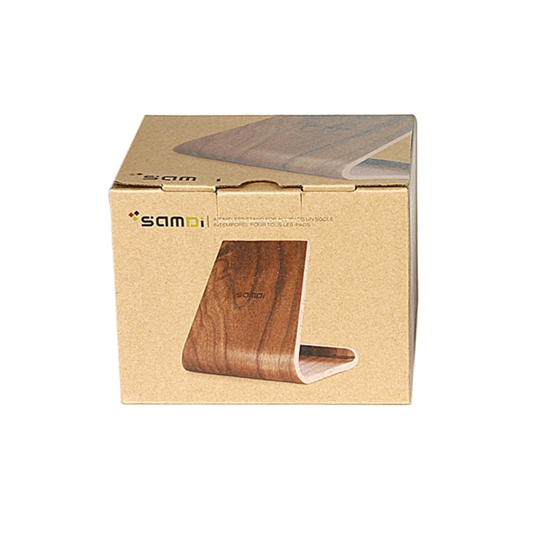 SamDi Artistic Wood Grain Walnut Desktop Holder Stand DOCK Cradle, For Xiaomi, iPhone, Samsung, HTC, LG, iPad and other Tablets(Coffee) - Desktop Holder by buy2fix | Online Shopping UK | buy2fix