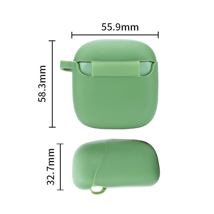 Wireless Earphones Pure Color Silicone Anti-fall Protective Case For JBL TUNE 220TWS(Grass Green) - JBL Earphone Case by buy2fix | Online Shopping UK | buy2fix