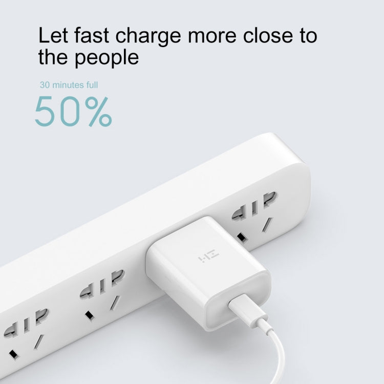 Original Xiaomi Youpin ZMI 20W Quick Charger Power Adapter with Type-C / USB-C to 8 Pin Charging Cable, US Plug(White) - USB Charger by Xiaomi | Online Shopping UK | buy2fix