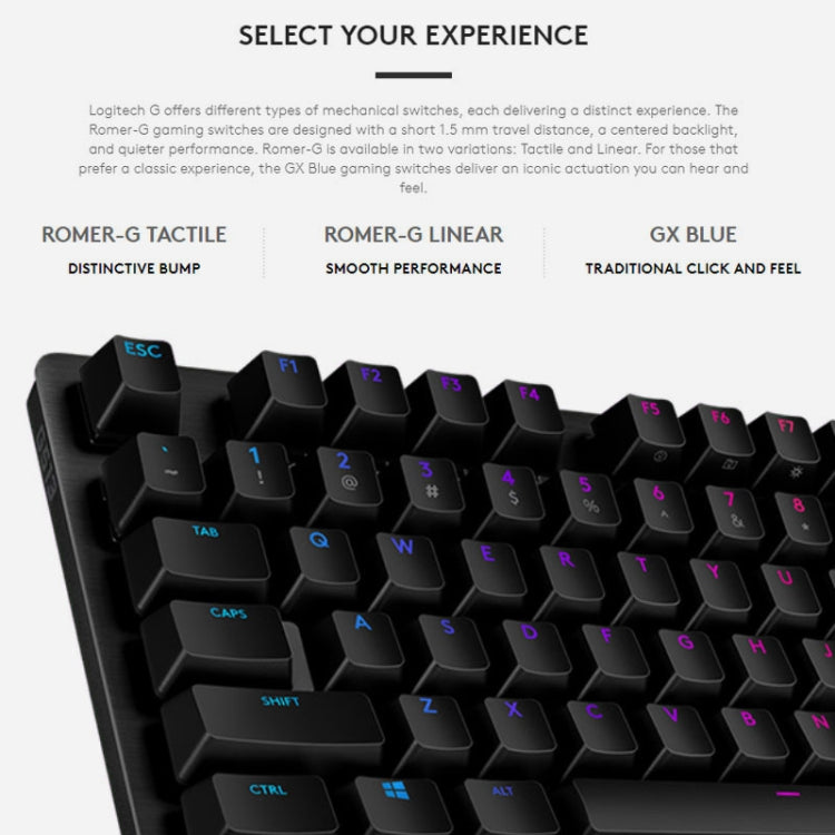 Logitech G512 RGB C-axis Mechanical Wired Gaming Keyboard, Length: 1.8m (Black) - Computer & Networking by Logitech | Online Shopping UK | buy2fix