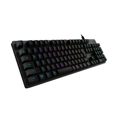 Logitech G512 RGB L-axis Mechanical Wired Gaming Keyboard, Length: 1.8m (Black) - Wired Keyboard by Logitech | Online Shopping UK | buy2fix