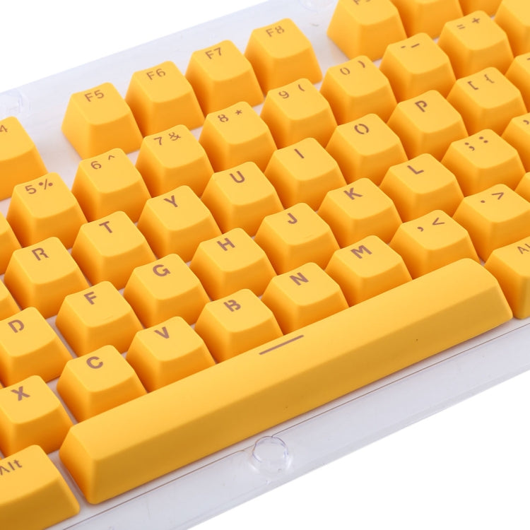 104 Keys Double Shot PBT Backlit Keycaps for Mechanical Keyboard (Yellow) -  by buy2fix | Online Shopping UK | buy2fix