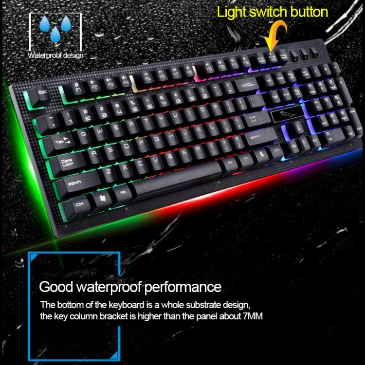 ZGB G20 104 Keys USB Wired Mechanical Feel Glowing Computer Keyboard Gaming Keyboard(White) - Wired Keyboard by buy2fix | Online Shopping UK | buy2fix