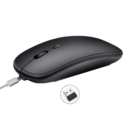 HXSJ M80 2.4GHz Wireless 1600DPI Three-speed Adjustable Optical Mute Mouse (Grey) - Wireless Mice by HXSJ | Online Shopping UK | buy2fix