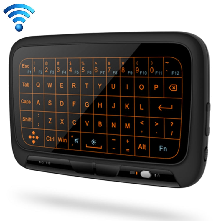 H18+ 2.4GHz Mini Wireless Keyboard Full Touchpad with 3-Level Adjustable Backlight(Black) - MINI PC Accessories & Gadgets by buy2fix | Online Shopping UK | buy2fix