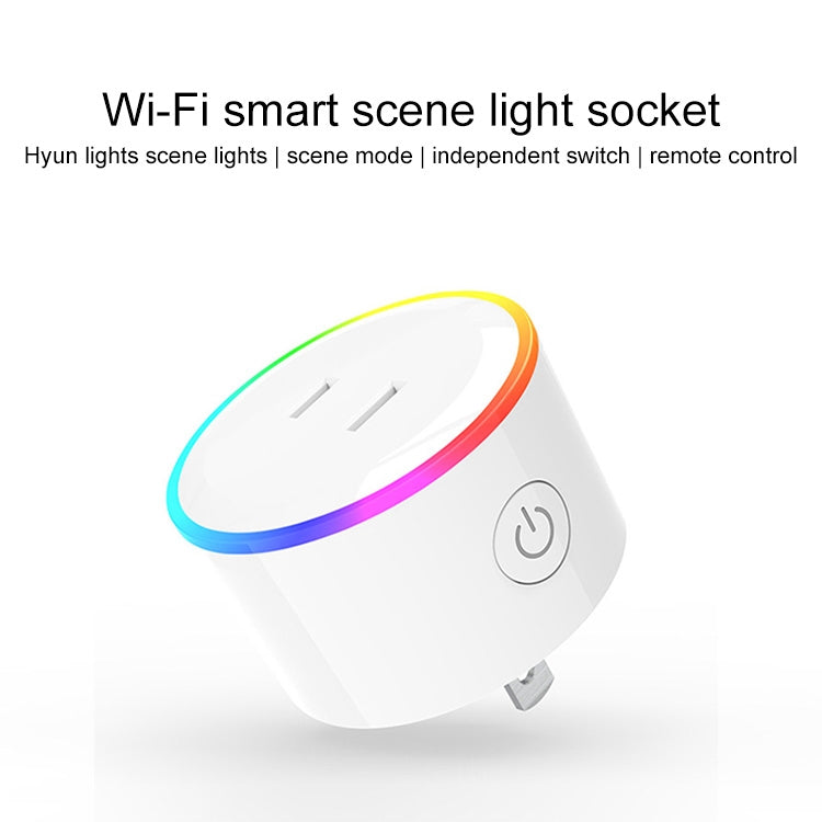 10A RGB Scene Light WiFi Remote Control Smart Socket Works with Alexa & Google Home & IFTTT, AC 100-240V, JP Plug - Consumer Electronics by buy2fix | Online Shopping UK | buy2fix