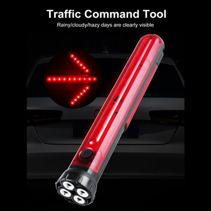 JT01 Rechargeable Traffic Safety Arrow Signal Light Warning Light Bar (Red Light) - In Car by buy2fix | Online Shopping UK | buy2fix