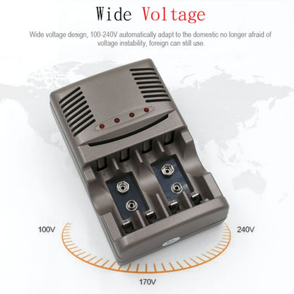 AC 100-240V 4 Slot Battery Charger for AA & AAA & 9V Ni-MH Battery, AU Plug - Consumer Electronics by buy2fix | Online Shopping UK | buy2fix