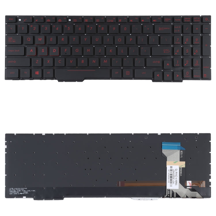 For Asus GL553VW ZX53V FX53VD ZX553 FX753 GL753 US Version Keyboard with Backlight - Computer & Networking by buy2fix | Online Shopping UK | buy2fix