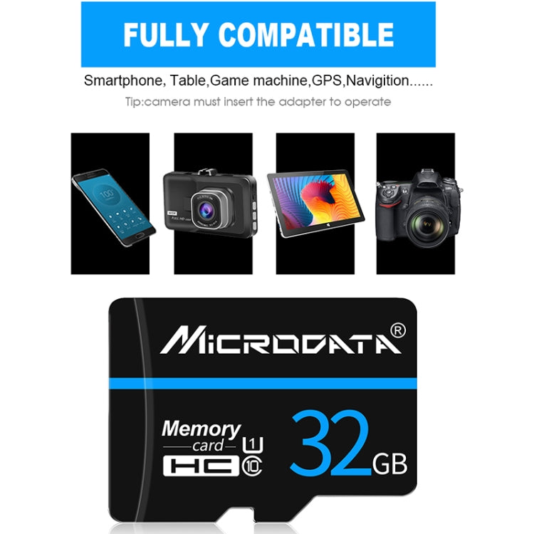 MICRODATA 64GB U3 Blue Line and Black TF(Micro SD) Memory Card - Micro SD Card by MiCRODATA | Online Shopping UK | buy2fix