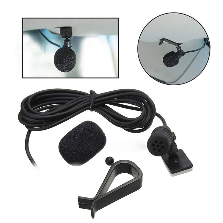 ZJ015MR Mono 2.5mm Angle Head Plug Car Navigation DVD External Paste Microphone, Length: 3m - Consumer Electronics by buy2fix | Online Shopping UK | buy2fix