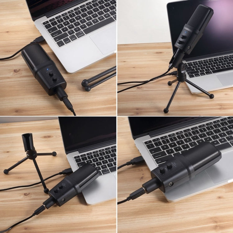 Yanmai SF-970 Professional Condenser Sound Recording Microphone with Tripod Holder & USB Cable , Cable Length: 1.8m(Black) - Consumer Electronics by Yanmai | Online Shopping UK | buy2fix