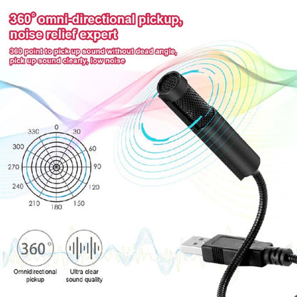 Yanmai SF-558 Mini Professional USB Studio Stereo Condenser Recording Microphone, Cable Length: 15cm (Black) - Consumer Electronics by Yanmai | Online Shopping UK | buy2fix