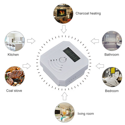 JSN-997 Mini LCD Digital Display Carbon Monoxide Detection Alarm without Battery - Security by buy2fix | Online Shopping UK | buy2fix