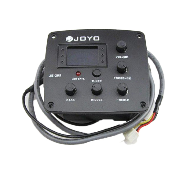 JOYO JE-305 Guitar Pickup 4-Band EQ Preamp Tuner Pickup Equalizer with Tuning Function (Black) - Stringed Instruments by JOYO | Online Shopping UK | buy2fix