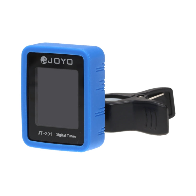 JOYO JT-301 Clip-on Electric Digital Tuner Universal Portable with Silica Gel Cover for Guitar Chromatic Bass Ukulele Violin (Blue) - Stringed Instruments Accessories by JOYO | Online Shopping UK | buy2fix