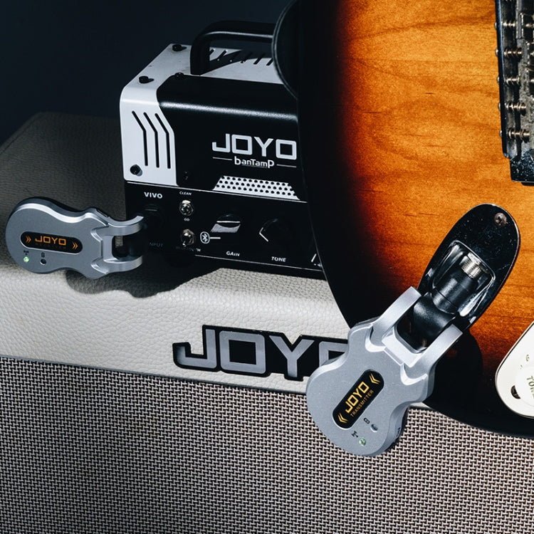 JOYO JW-02A 5.8Ghz Portability Guitar Wireless Audio Transmitter Audio Receiver (Silver) - Stringed Instruments by JOYO | Online Shopping UK | buy2fix